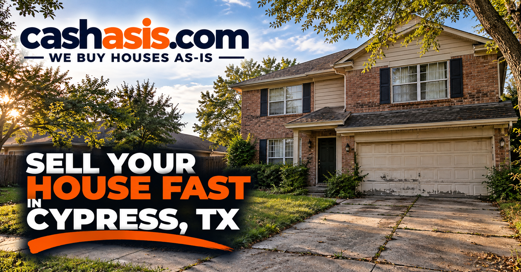 Sell your house fast in Cypress, Texas with CashAsIs